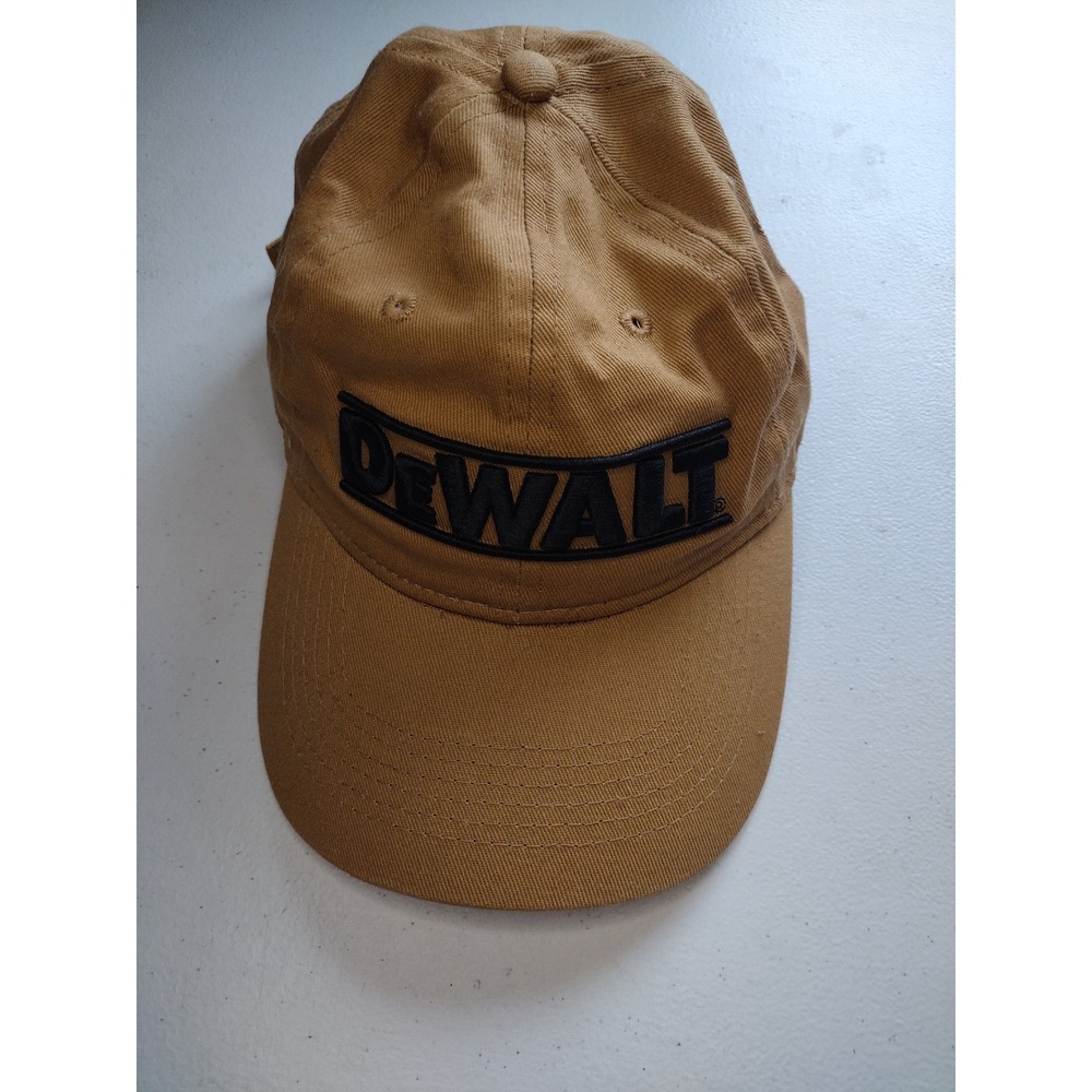 DeWALT Guaranteed Tough Adjustable Baseball Cap Brown Workwear Hat OSFM